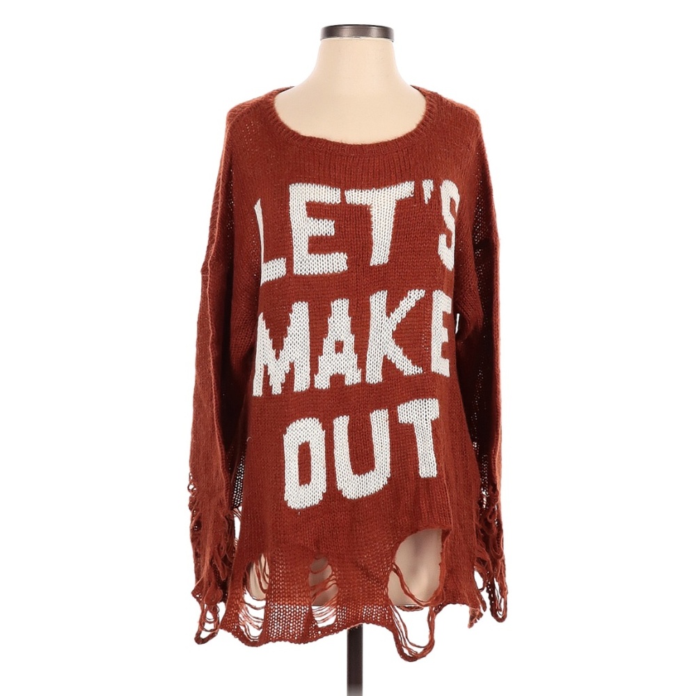 Wildfox  "LET'S MAKE OUT" Sweater